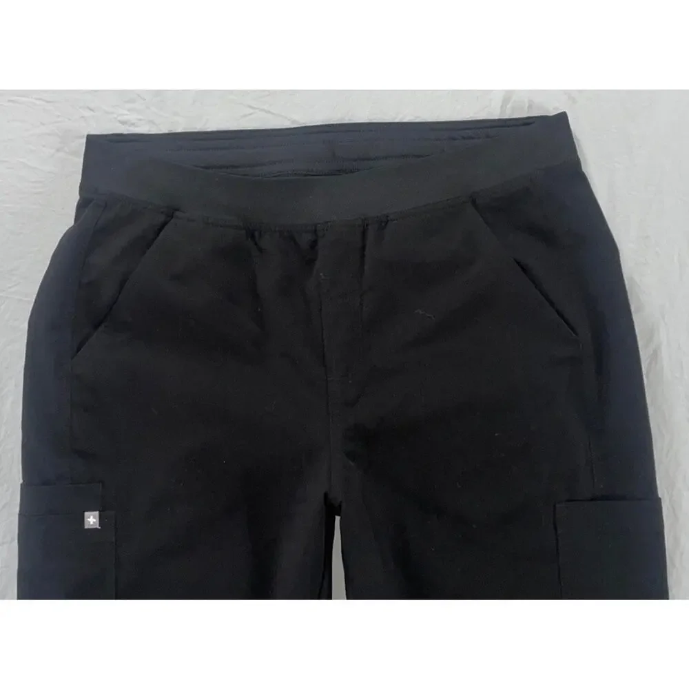 FIGs Technical Collection Men's T2001 Cargo Scrub Bottoms. Black, Men's XL. EUC!